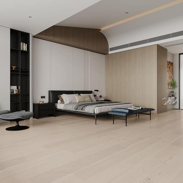 Take Home Sample - Vestibule Hickory Water Resistant Engineered Hardwood Flooring