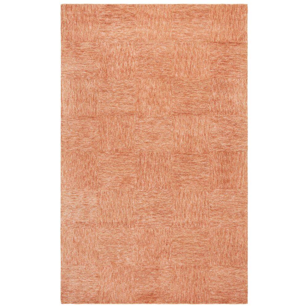 Soho 8 ft. x 10 ft. Rust Geometric Solid Color Area Rug - thumbnail 9