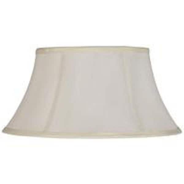 CAL Lighting 10.75 in. White Fabric Vertical Pipe Shade