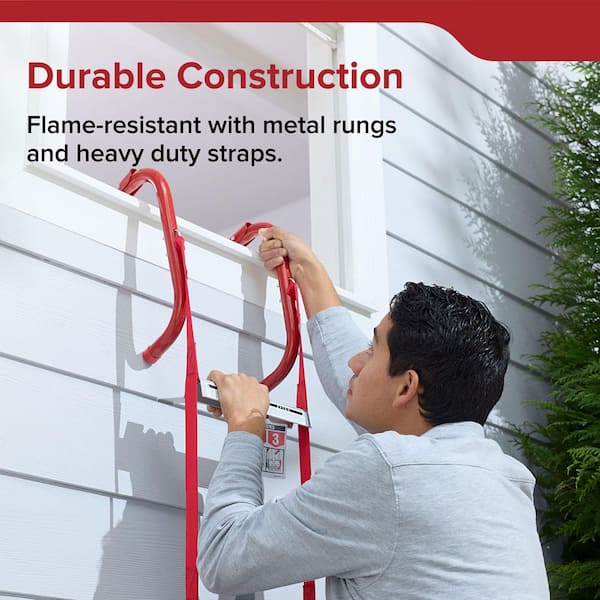 避難用具 Kidde Escape Ladder 3 Story 25 Feet Kidde Fire Escape Ladder, 3-Story, 25 ft. Long, 1,000 lb