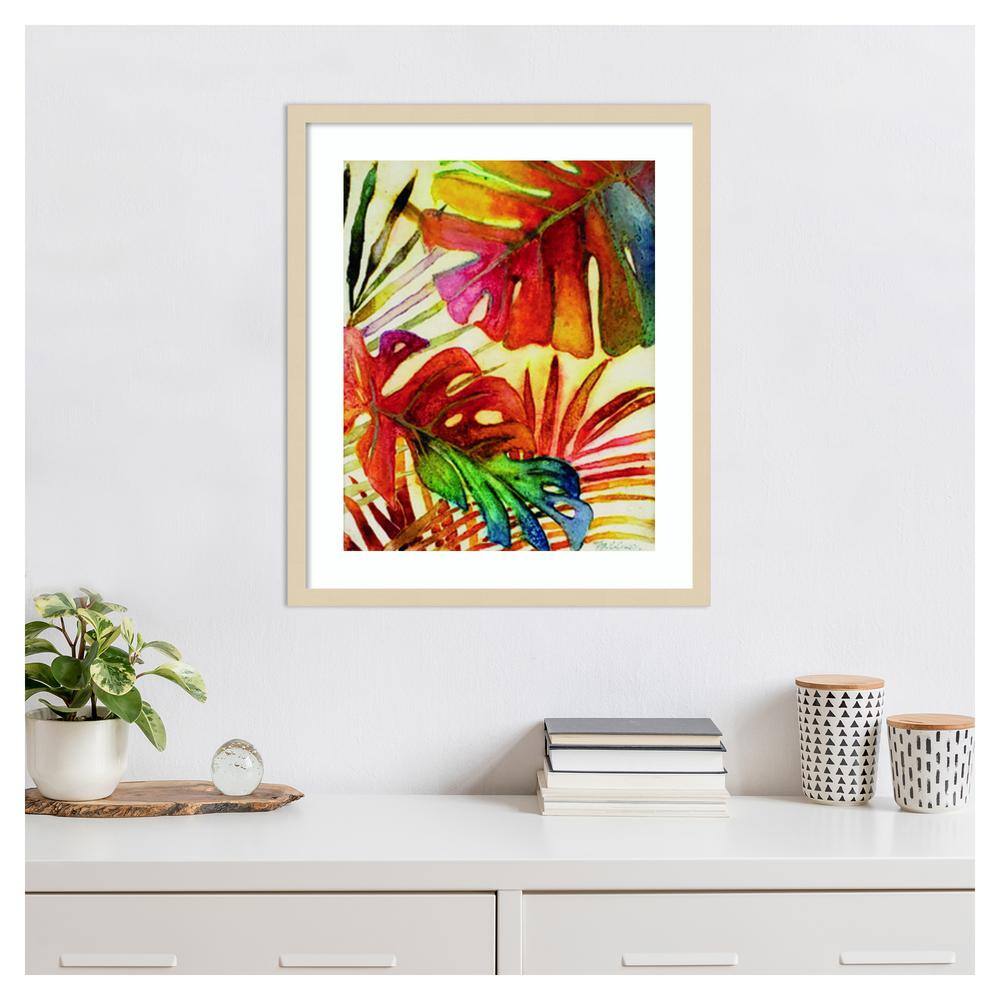 Tropic Botanicals I Svelte Natural Framed Graphic Art Print