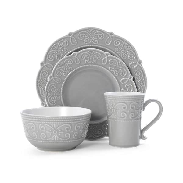 Photo 1 of Abby 16-Piece Stoneware Dinnerware Set (Service for 4)