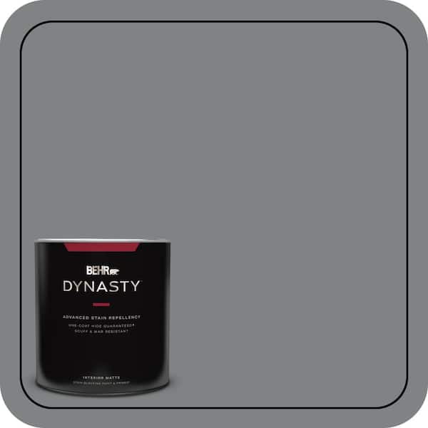 BEHR DYNASTY 1 qt. #PPU26-03 Legendary Gray Matte Interior Stain-Blocking Paint and Primer