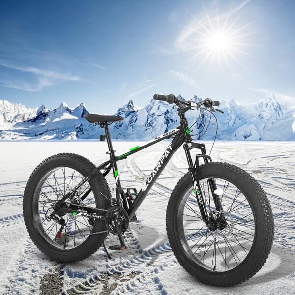 Flynama S26109 Elecony 26 Inch Fat Tire Bike, 7-Speed Dual Disc