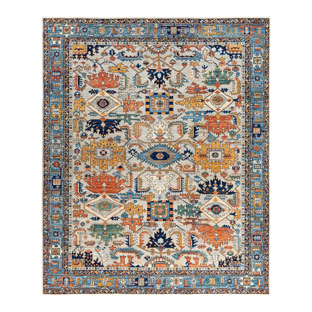 Serapi Light Gray 8 ft. x 10 ft. Tribal Wool Indoor Area Rug price history on PriceWatchPro