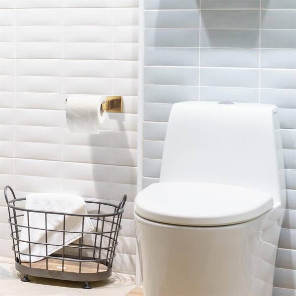 Vanityfair Self-Adhesive Wall-Mounted Toilet Paper Holder Brushed Gold