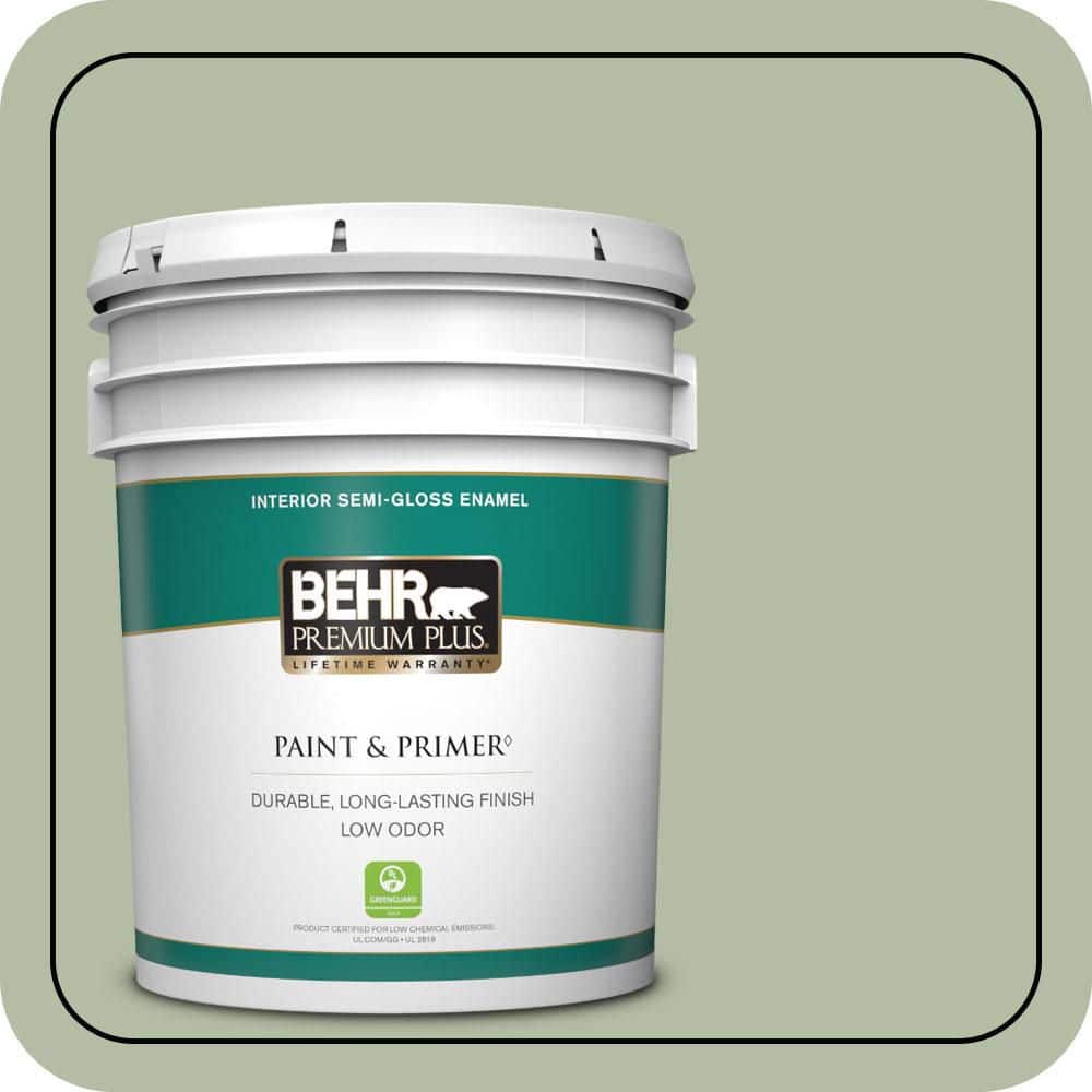5 gal. #ICC-105 Dried Chervil Semi-Gloss Enamel Low Odor Interior Paint & Primer price history on PriceWatchPro