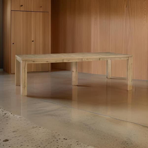 Benjara 108 in. Brown Wood 4 Legs Dining Table Seating 10