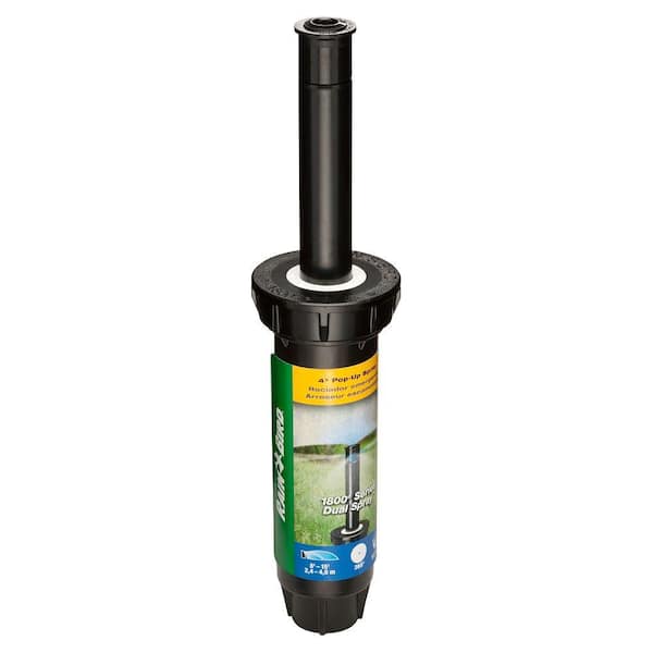 Rain Bird 1800 Series 4 in. Pop-Up Dual Spray Sprinkler, Full Circle Pattern, Adjustable 8-15 ft.