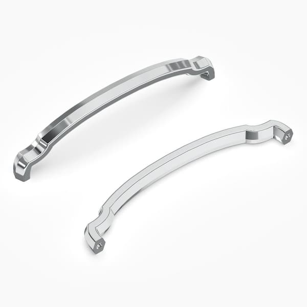 HICKORY HARDWARE Veranda Collection 6-5/16 in. (160 mm) Center-to-Center Chrome Finish Cabinet Pull (10-Pack)