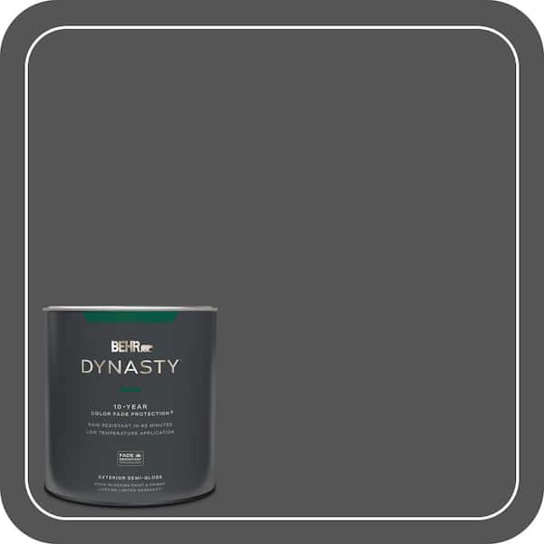 BEHR DYNASTY 1 qt. #PPU25-01 Carbon Copy Semi-Gloss Exterior Stain-Blocking Paint & Primer