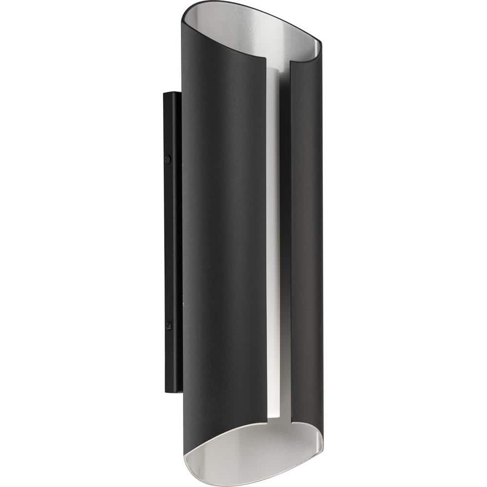 Black Aluminum 18" Dimmable LED Outdoor Wall Sconce