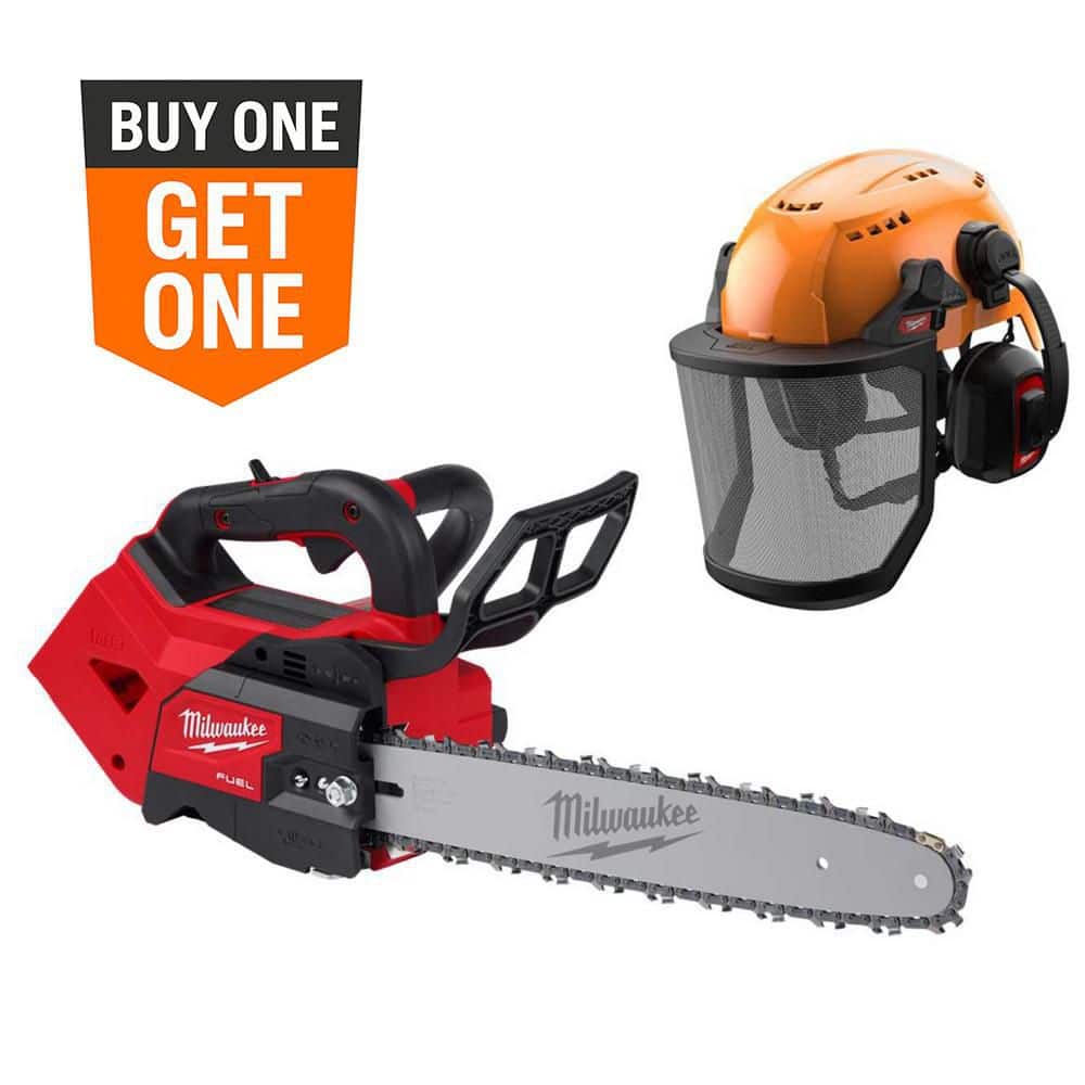 M18 FUEL 14 in 18V Cordless Battery Top Handle Chainsaw w/ Orange Type 2 Class C Helmet, Earmuffs, Mesh Face Shield price history on PriceWatchPro