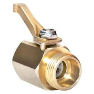 3/4 in. Heavy-Duty Brass Garden Hose Shut Off Thumb Valve