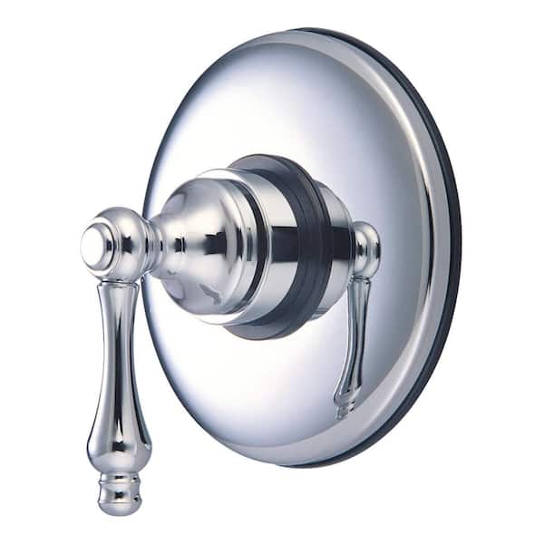 Vintage Single-Handle Volume Control Valve in Polished Chrome