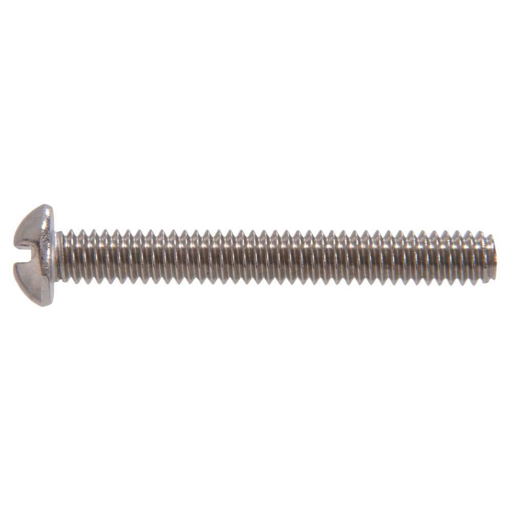 The Hillman Group 2091 Brass Flat Head Slotted Machine Screw 8-32 x 3/4 40-Pack