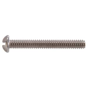 1/4 in.-20 x 1-1/2 in. Slotted Round-Head Machine Screws (12-Pack)