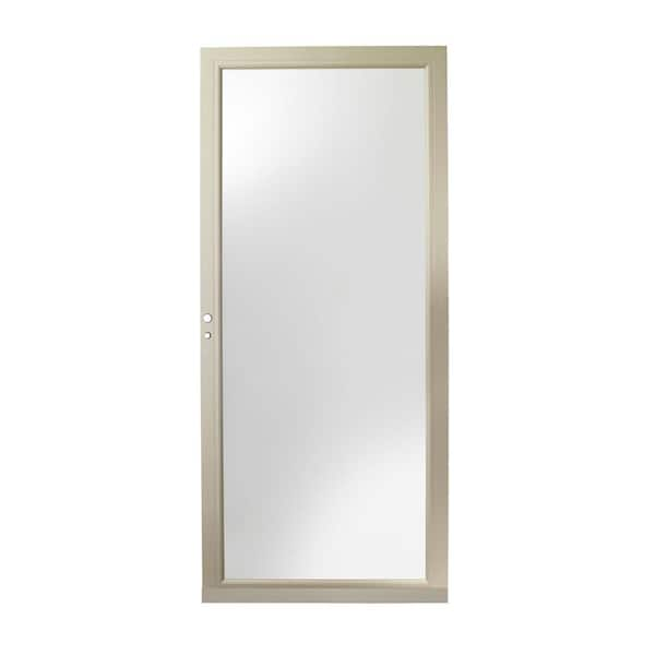 Andersen 3000 Series 36 in. x 80 in. Sandtone Left-Hand Full View Interchangeable Aluminum Storm Door