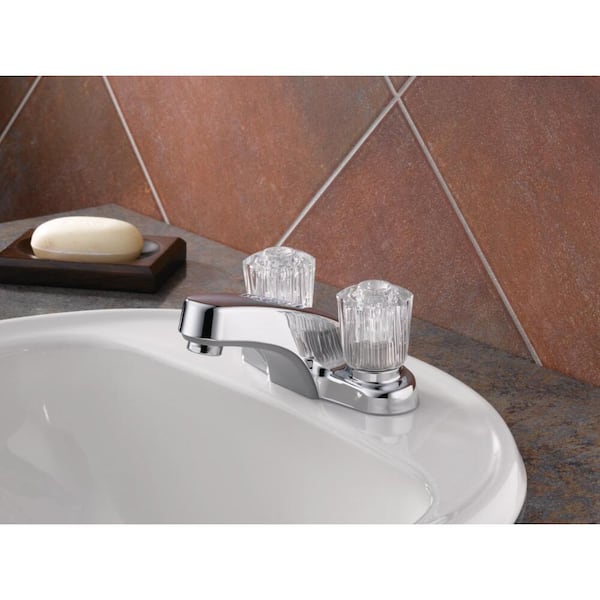 Core 4 in. Centerset 2-Handle Bathroom Faucet in Chrome