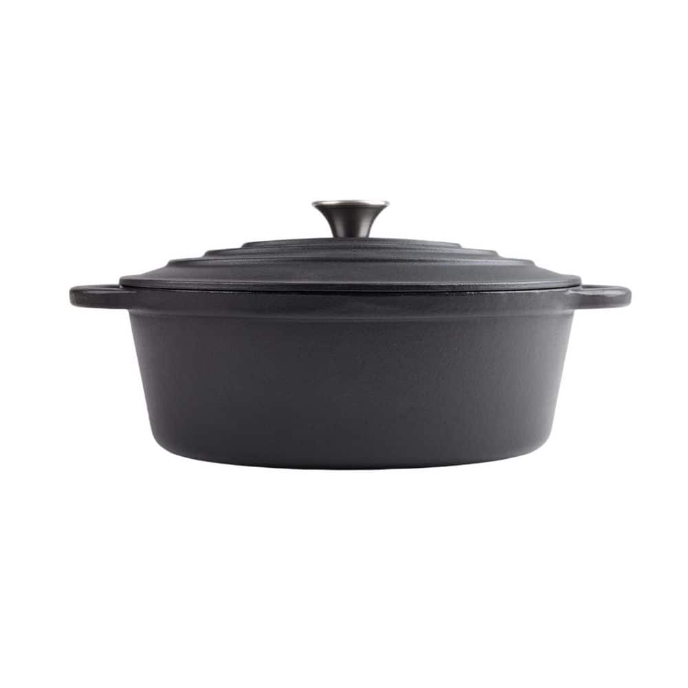 5.5 qt. Oval Enameled Cast Iron Dutch Oven Pot with Lid Red Finish Oven Safe Gas Electric Induction Cooktop price history on PriceWatchPro