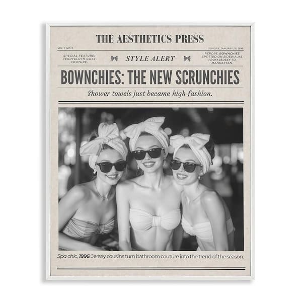 The Aesthetics Press Magazine by A Barefoot Stylist White Framed Giclee Culture Art Print 20 in. x 16 in.