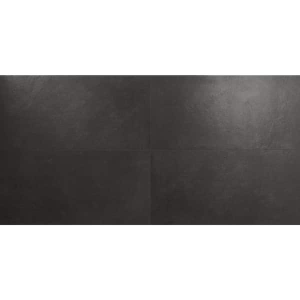 Ivy Hill Tile Urbane Charcoal Gray 23.62 in. x 47.24 in. Matte Porcelain Floor and Wall Tile (15.49 sq. ft./Case)