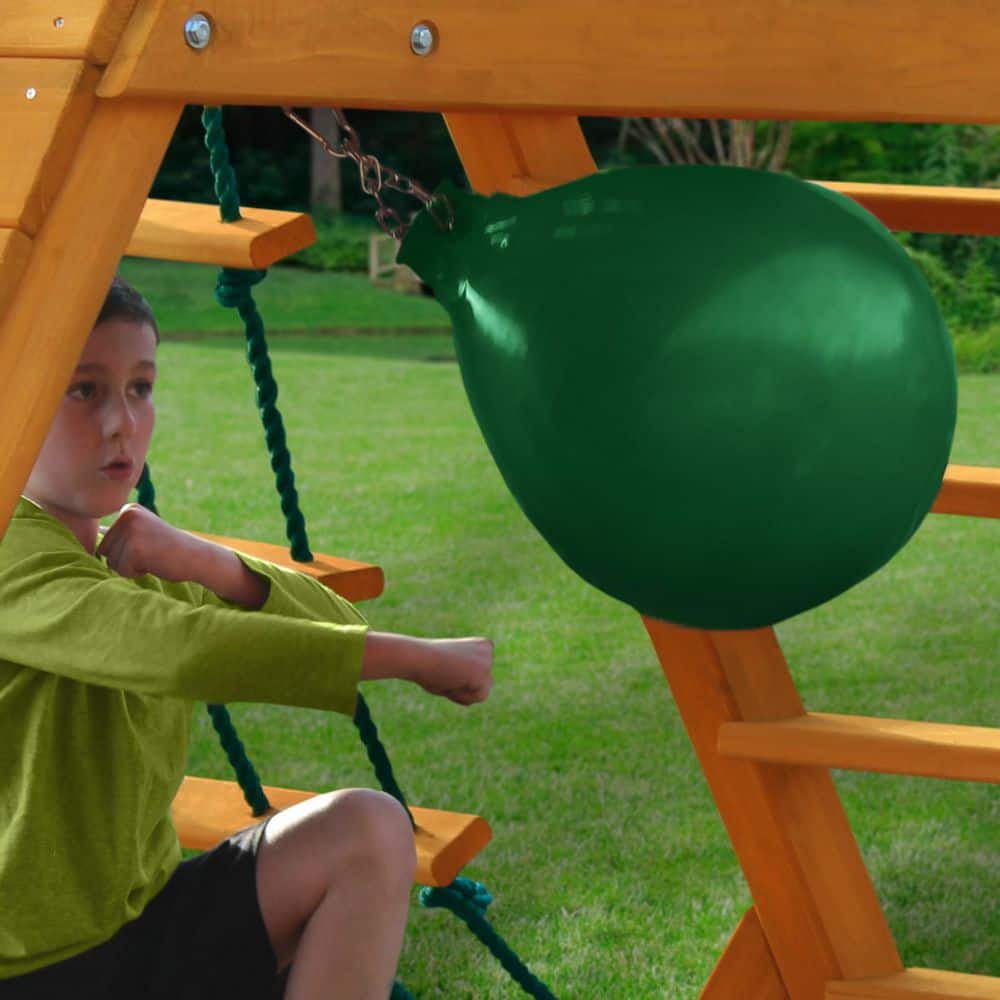 Green High-Density Plastic Buoy Ball Swing with Chain
