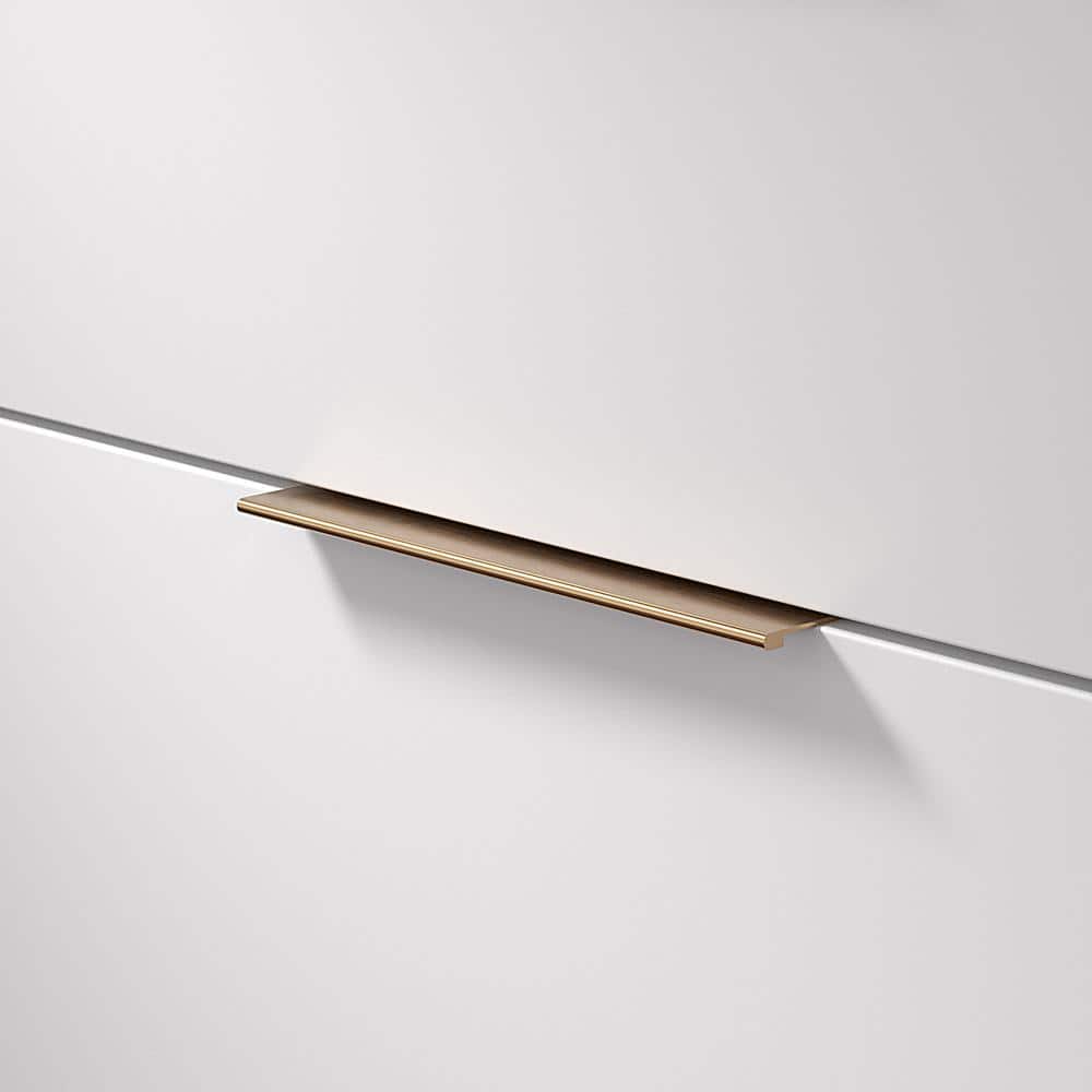 Brushed Champagne Bronze Modern Cabinet Edge Pull Handle