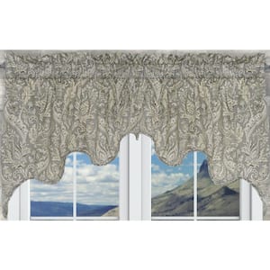 Artissimo 30 in. L Cotton Lined Duchess Valance in Pewter