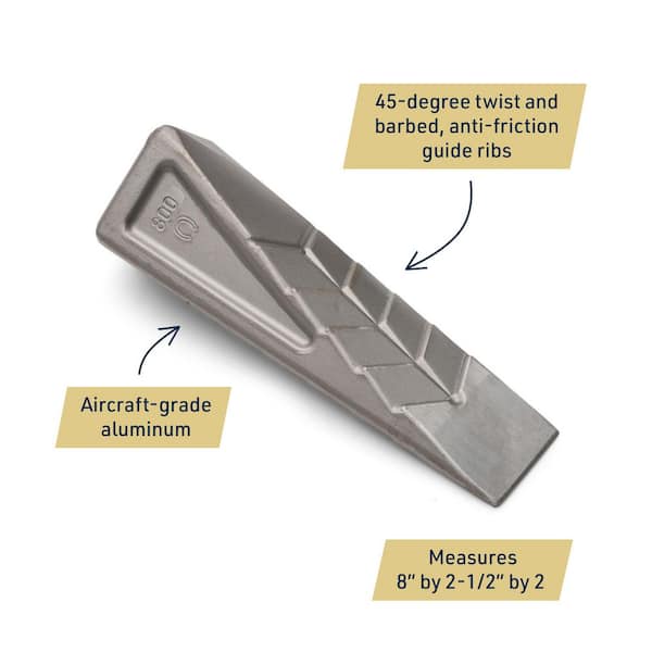 Pure Garden Hand Forged Wood Splitter Wedge GW54A03-14 - The Home