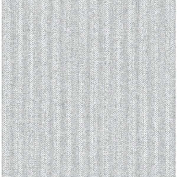 A-Street Prints Lawndale Textured Pinstripe Blue Nonpasted Non Woven Wallpaper Sample