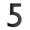 Architectural Mailboxes 4 in. Black Floating House Number 5 3582B-5 ...