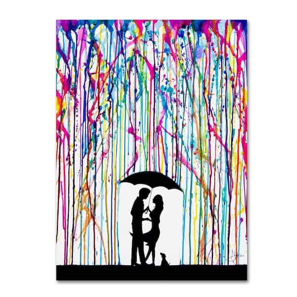 Trademark Fine Art 24 in. x 18 in. "Two Step" by Marc Allante Printed Canvas Wall Art