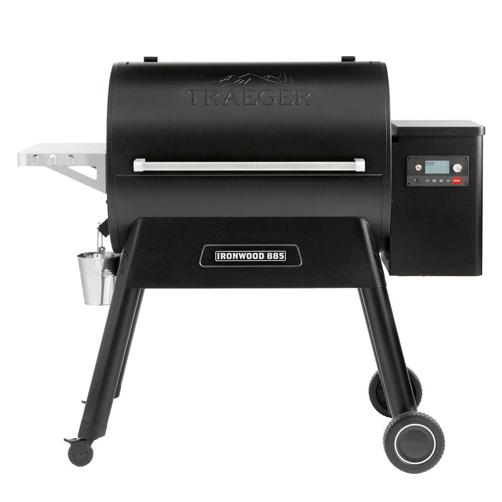 Ironwood 885 Smart Black Pellet Grill with Super Smoke Mode