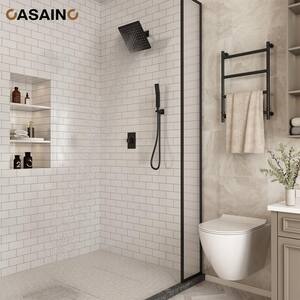Integrated 2 Function Single Handle 1-Spray Shower Faucet 1.8 GPM with Pressure Balance in. Matte Black