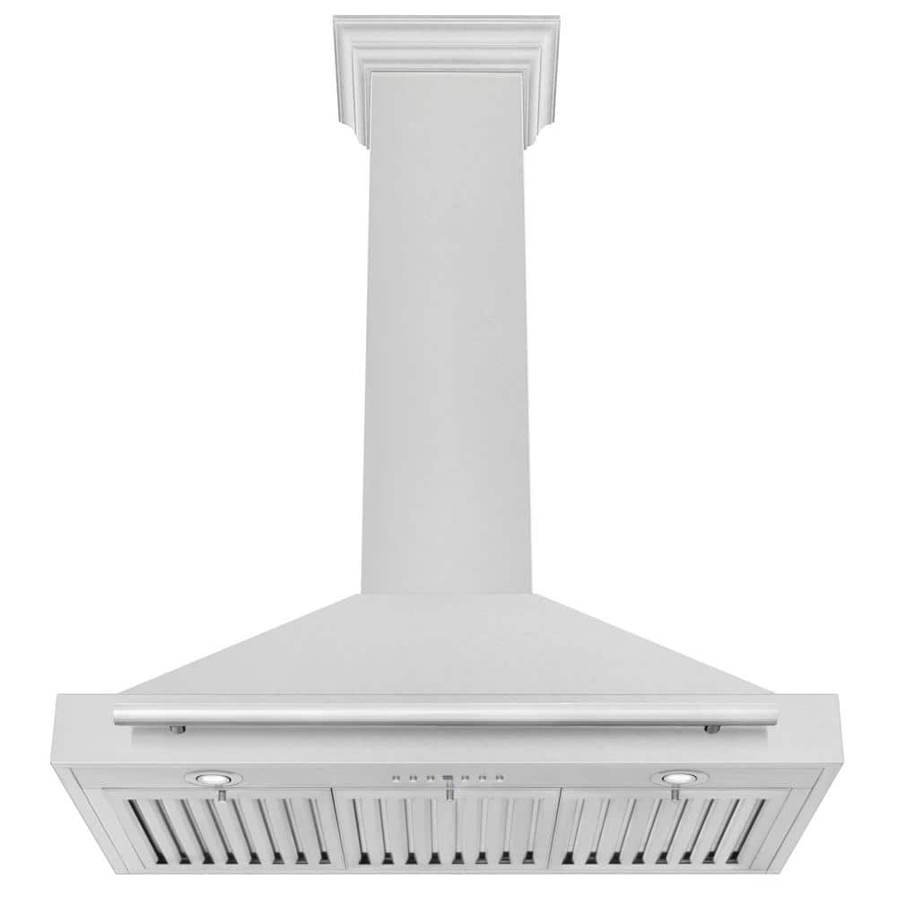 ZLINE 36" Stainless Steel Convertible Range Hood with Charcoal Filter