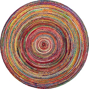Braided Chindi Layer Multi 10 ft. x 10 ft. Area Rug