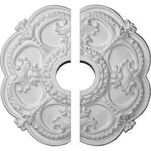 18 in. x 3-1/2 in. x 1-1/2 in. Rotherham Urethane Ceiling Medallion, 2-Piece (Fits Canopies up to 3-1/2 in.)