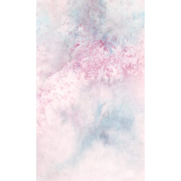 Walls Republic Light Pink 3-Dimensional Cloud in the Sky Printed Non-Woven Paper Non-Pasted Textured Wallpaper L: 9' 10" x W: 167"
