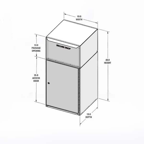 dVault - Collection Vault with Front Access and Tote in Black