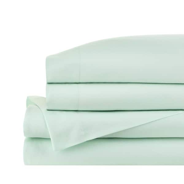 StyleWell Brushed Soft Microfiber Bermuda Aqua 4-Piece Full Sheet Set