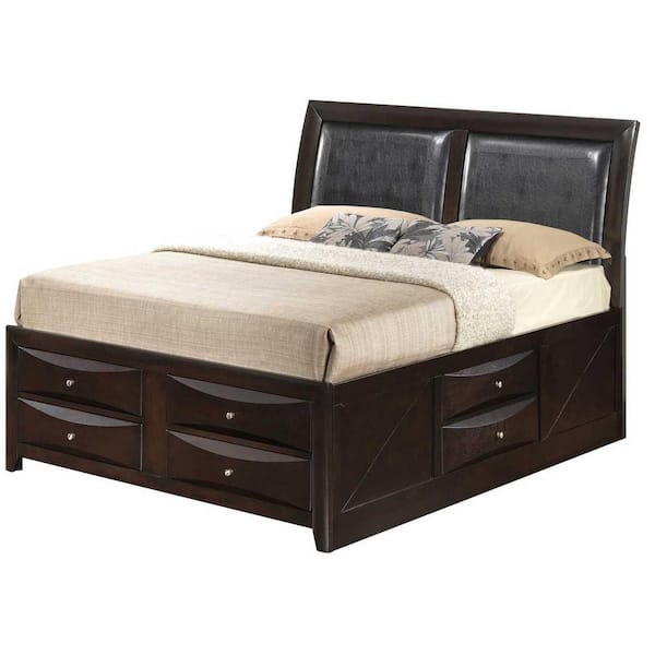 AndMakers Marilla Cappuccino Queen Panel Beds