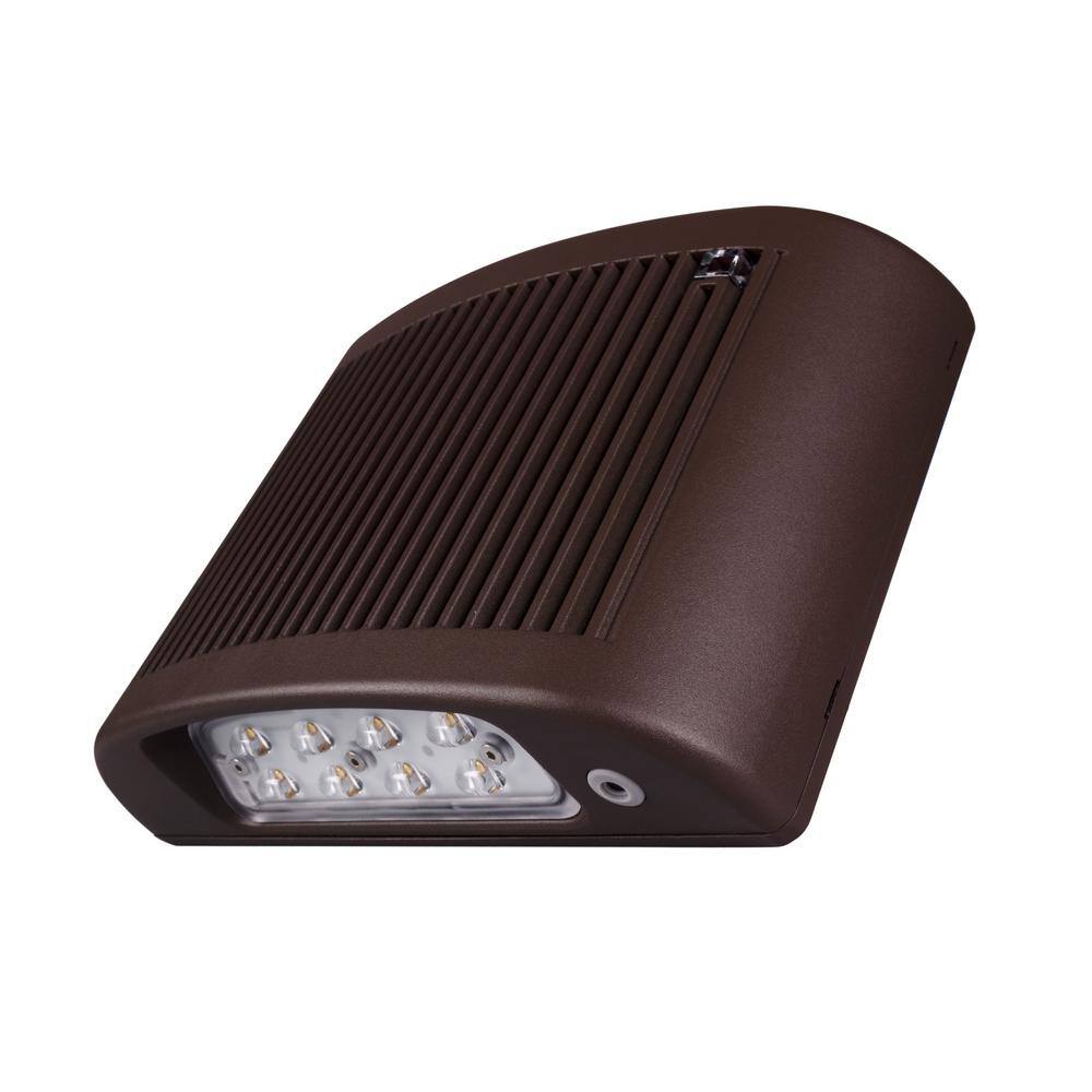 Bronze Matte Outdoor LED Emergency Wall Light