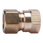 5/8 in. O.D. Comp x 1/2 in. FIP Brass Compression Adapter Fitting (5-Pack)