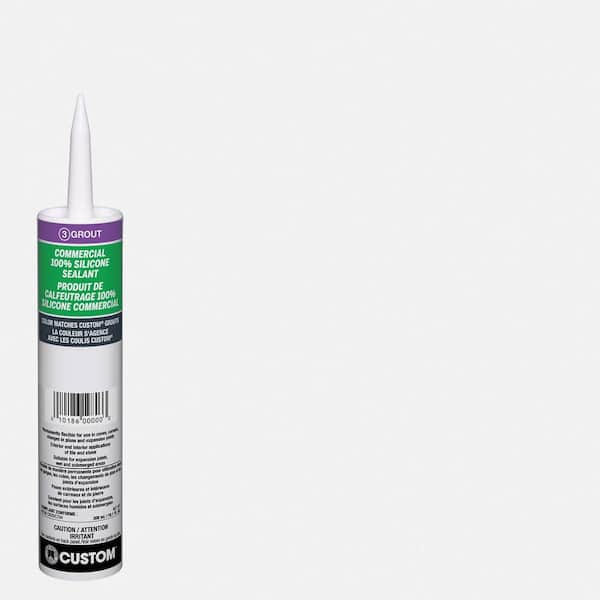 Custom Building Products Commercial #641 10.1 oz. Cool White Silicone Caulk