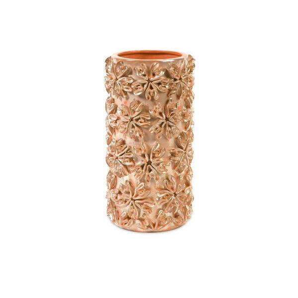 Filament Design Lenor 11.5 in. Ceramic Decorative Vase in Peach