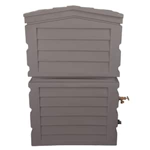 25 Gal. Polyethylene Rainwater Shed Collector, Prestige Pewter Color