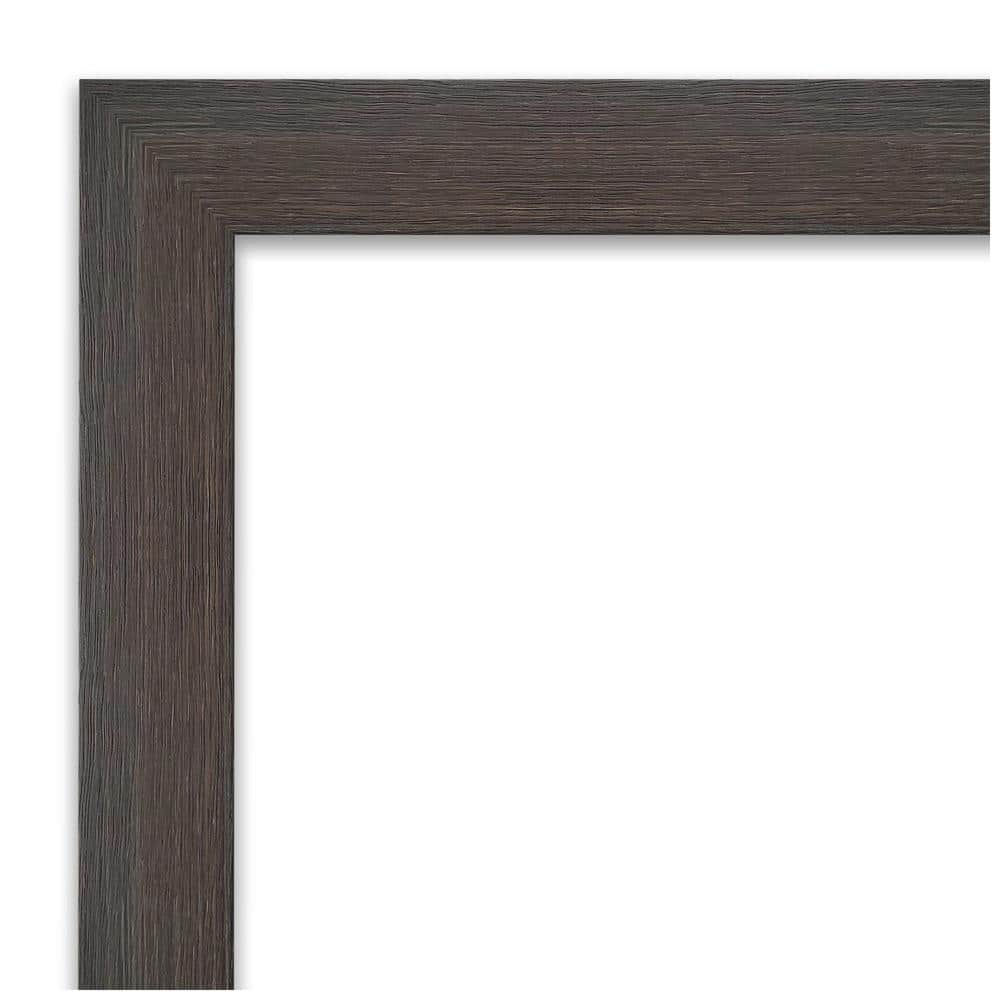 Hardwood Chocolate Rectangular Bathroom Vanity Wall Mirror