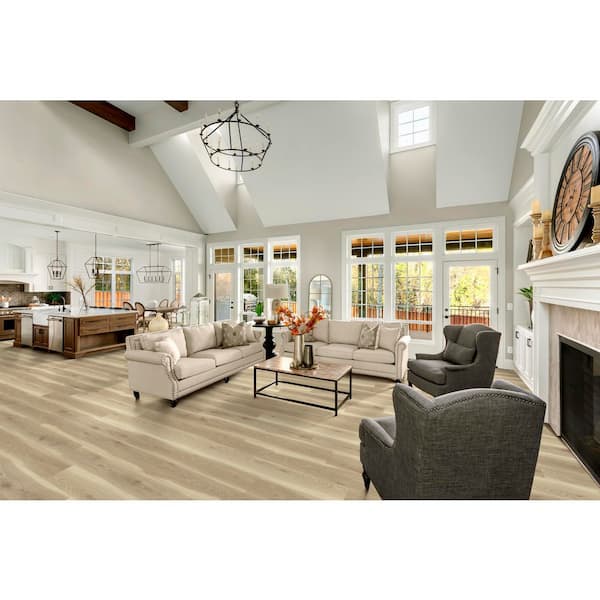 Vinings Ridge Oak 12 MIL x 7 in. W x 48 in. L Waterproof Click Lock Luxury Vinyl Plank Flooring (23.8 sq. ft. /Case)