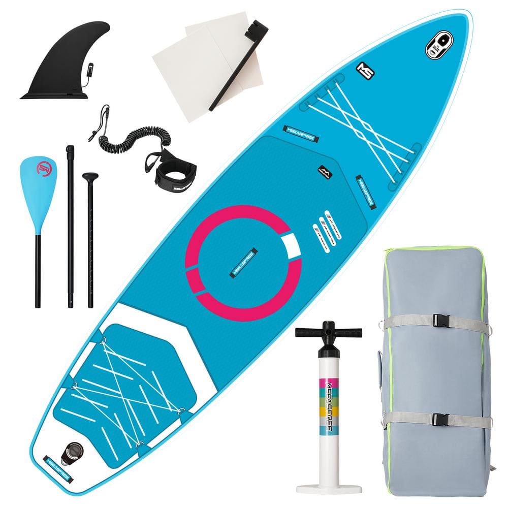 11 ft. x 34 in. Inflatable Paddle Board Surfboard, Stand Up SUP Paddle Boar